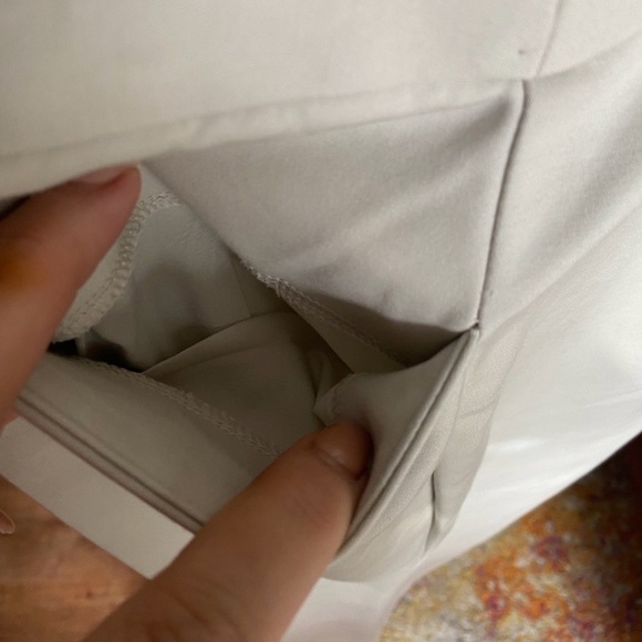 NWOT Talbots Hampshire Curvy Cream Ankle Pants - Picture 5 of 9